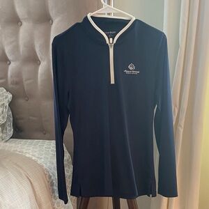 Tory Sports Augusta National Women’s Amateur Navy Long Sleeve Quarter-Zip Top